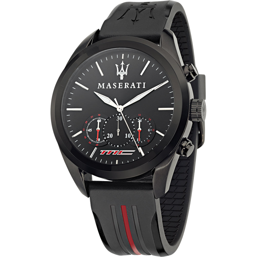 MASERATI Herren Armbanduhr Chronograph Quarz Leder R8871612004