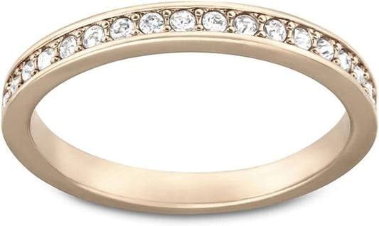 Rare Ring von Swaroski - Weiß, teilvergoldet (Ringgröße: 51)