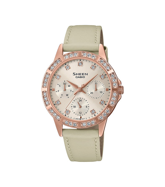 Casio Sheen Damen Uhr SHE-3517PGL-9AUEF