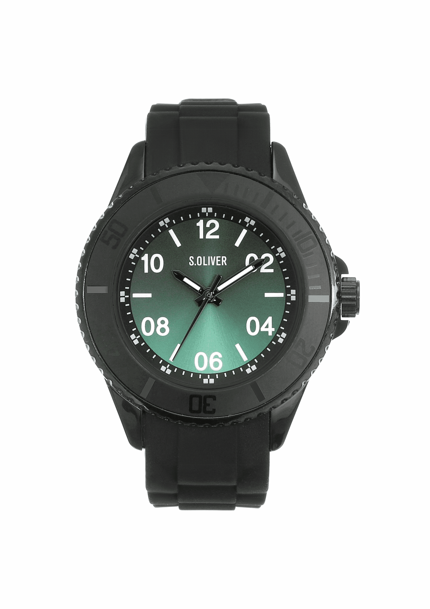 s.Oliver Jungen Analog Quarz Uhr mit Silikon Armband SO-4256-PQ