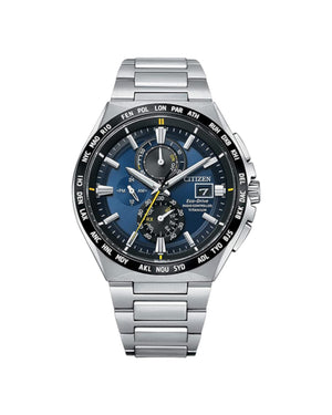 Citizen Herren Chronograph Eco-Drive Armbanduhr Titan AT8234-85L