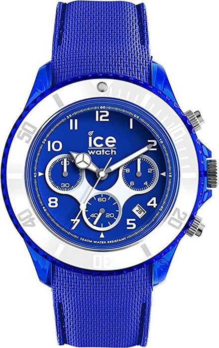 ICE WATCH Blaue Herrenuhr mit Silikonarmband Chrono 014218