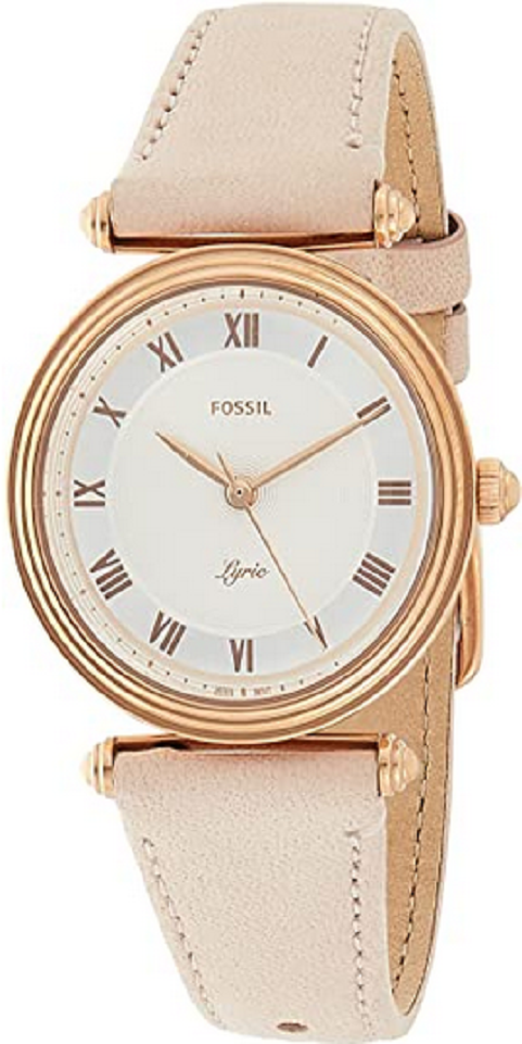 FOSSIL Damen Analog Quarz Uhr mit Leder Armband ES4707