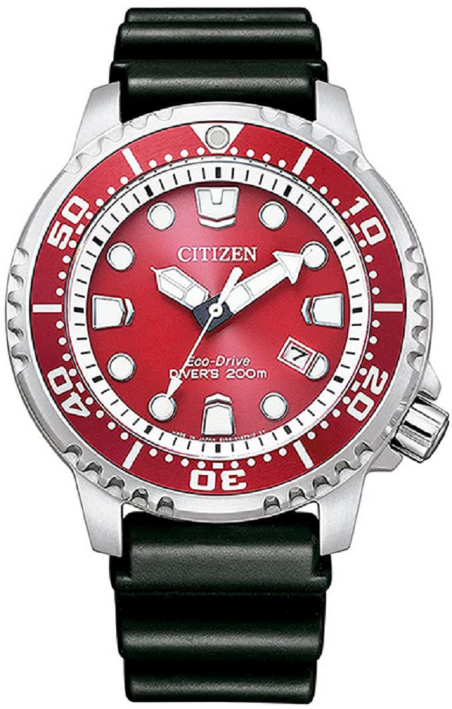 Citizen Herren Uhr mit Gummi Armband BN0159-15X