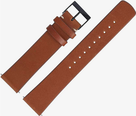 Skagen Uhrenarmband 20mm Leder Braun Glatt SKW6216