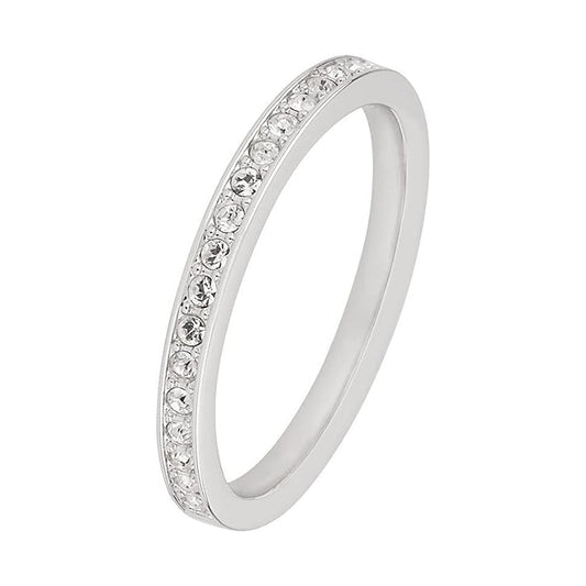 Rare Ring von Swarovski - weiß Rhodiniert (Ringgröße: 50)