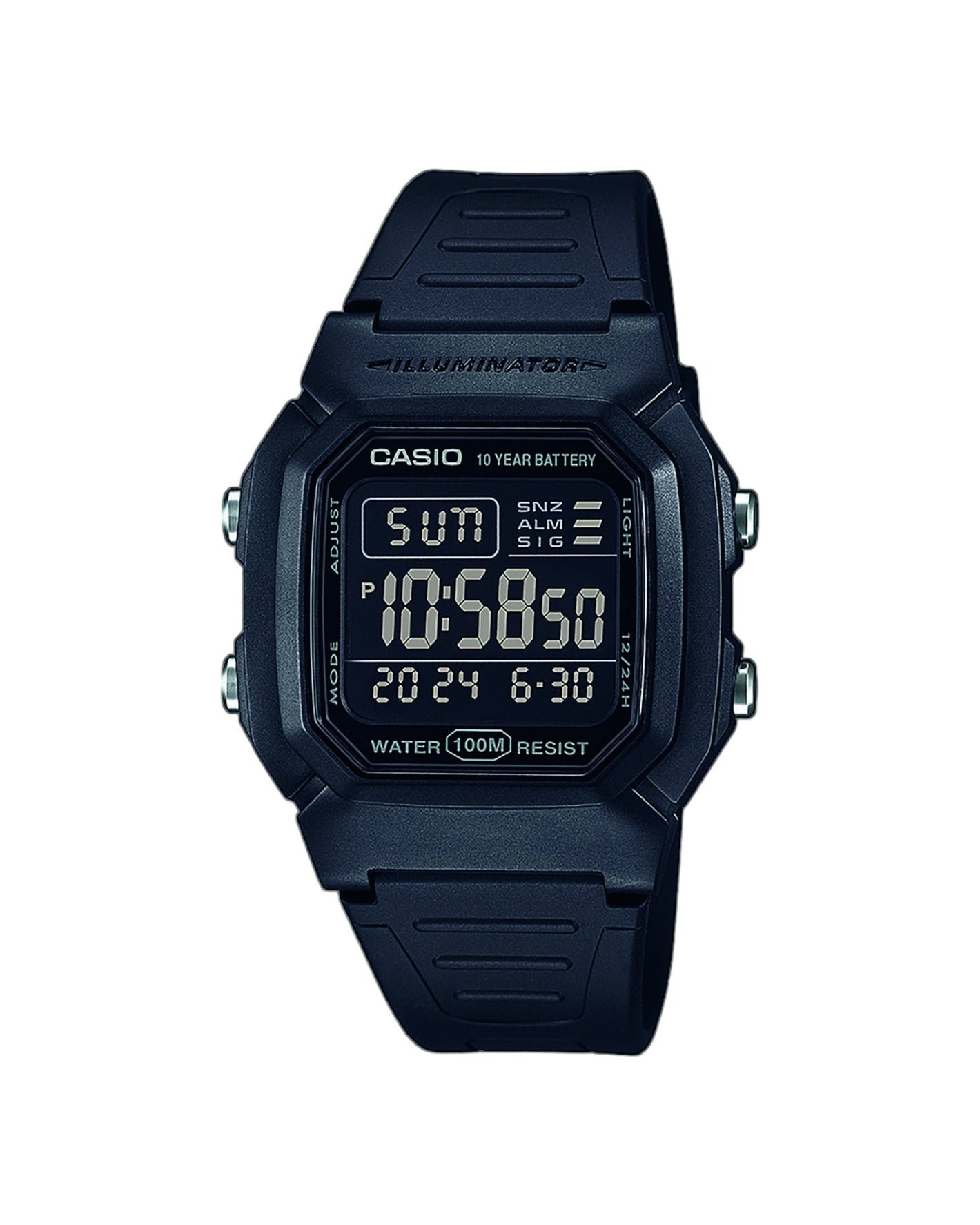 Casio Collection Unisex Digital Armbanduhr W-800H-1BVES