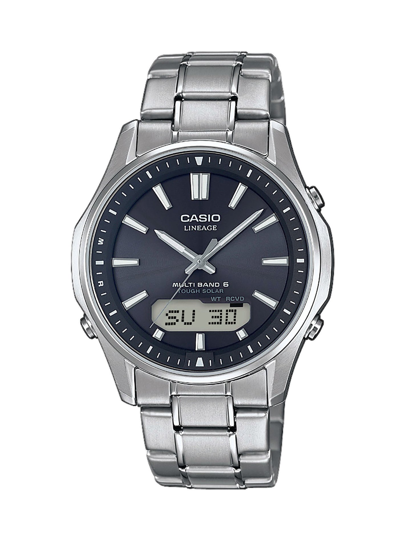 Casio Herren Uhr mit Solar und Funk und Titanarmband LCW-M100TSE-1AER