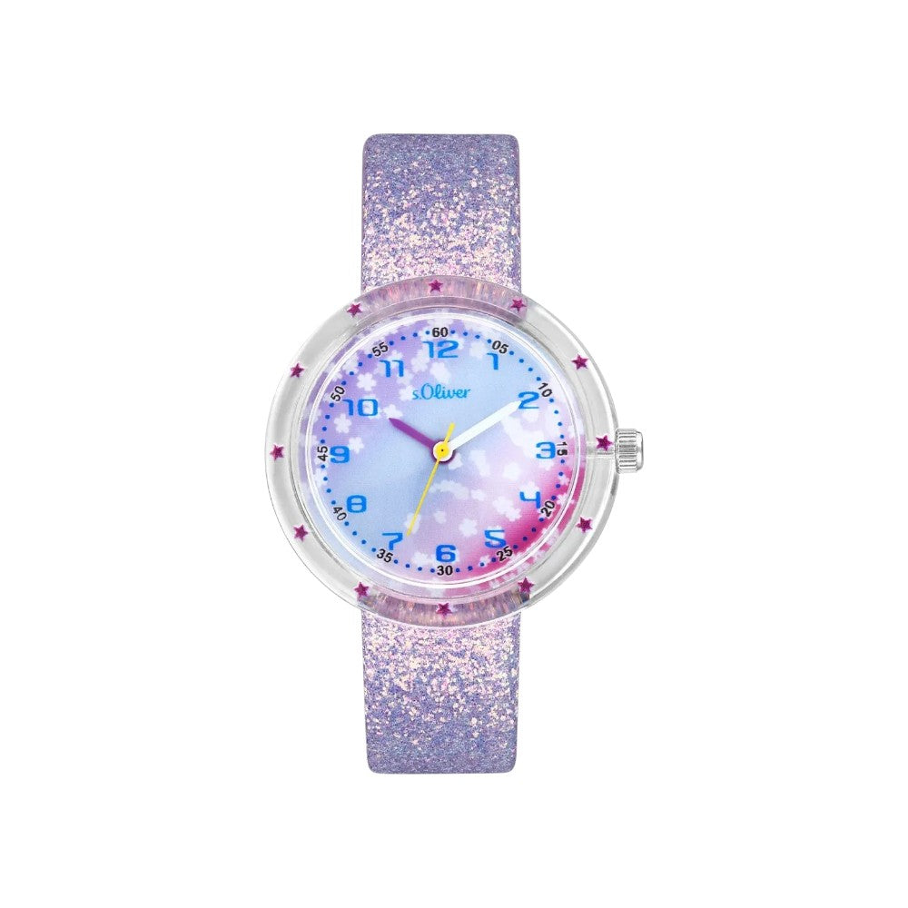 s.Oliver Armbanduhr mit Glitzerband