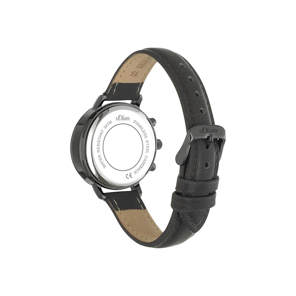s.Oliver Armbanduhr mit Kunstlederarmband