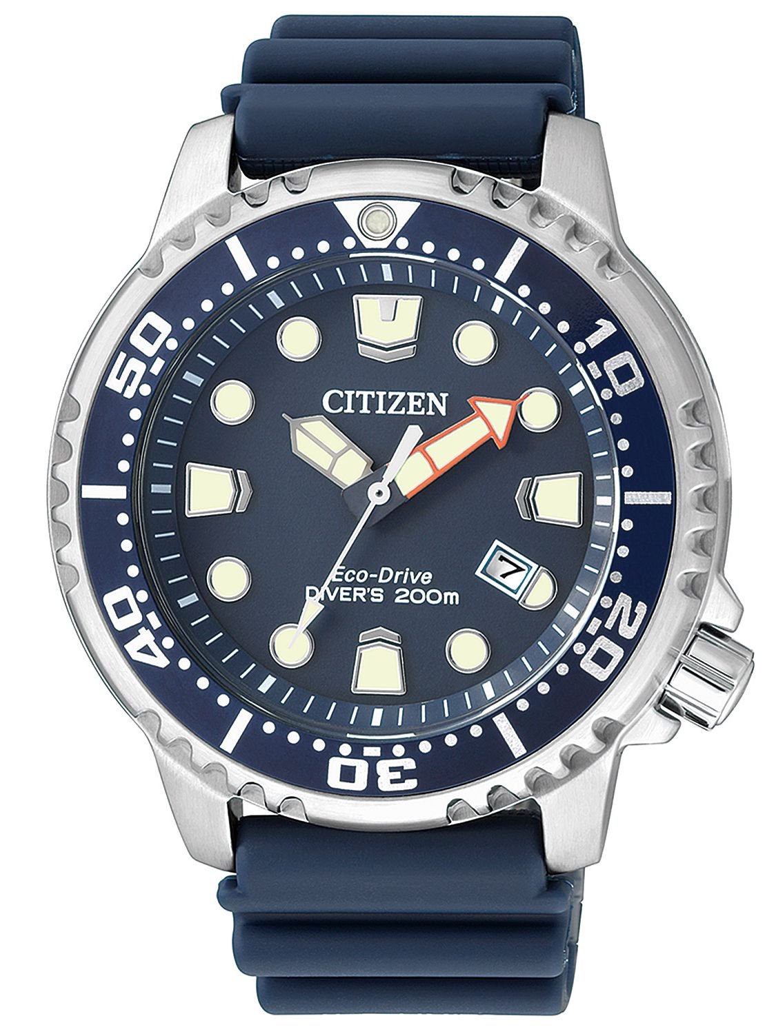 Citizen Herren Analog Eco-Drive Uhr mit Plastik Armband BN0151-17L