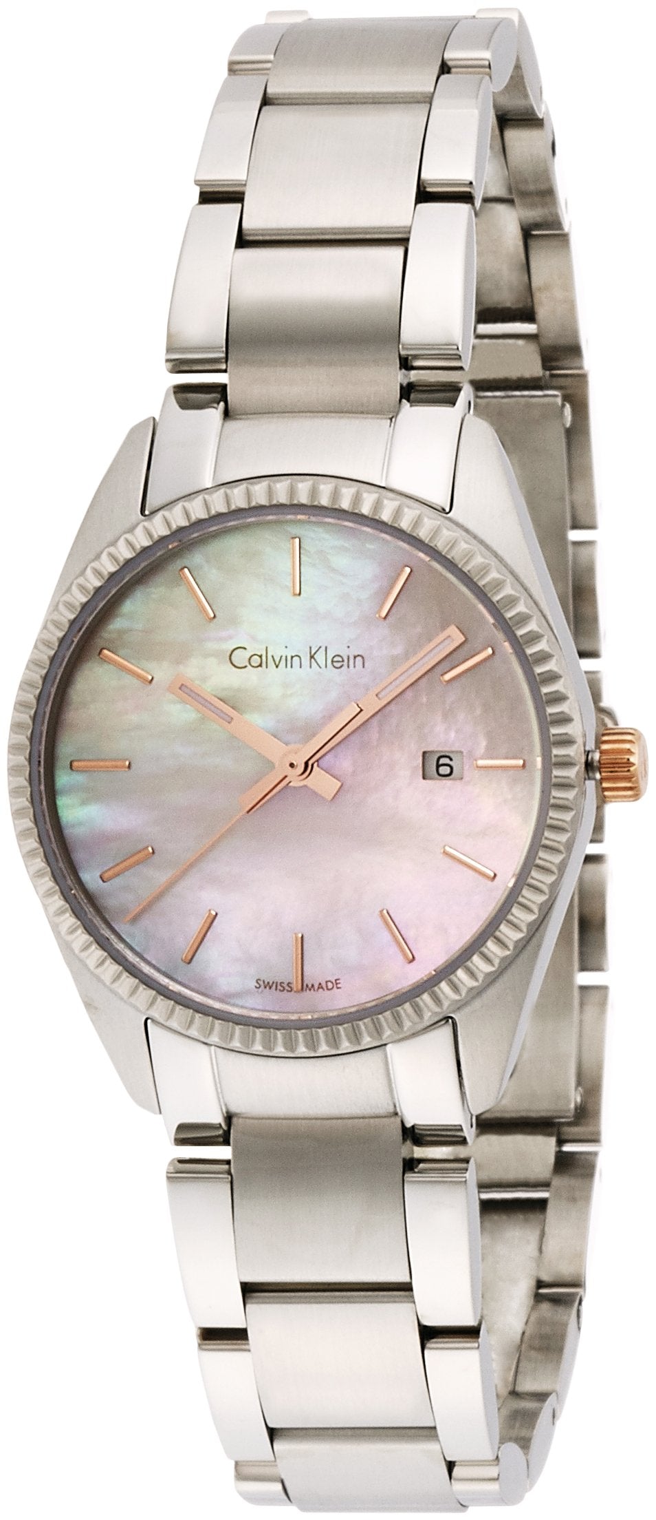 Calvin Klein Damen-Armbanduhr Analog Quarz Edelstahl K5R33B4H