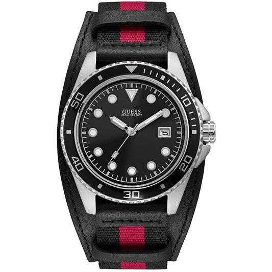 Guess Herren Quarz Uhr mit Nylon Armband W1051G1