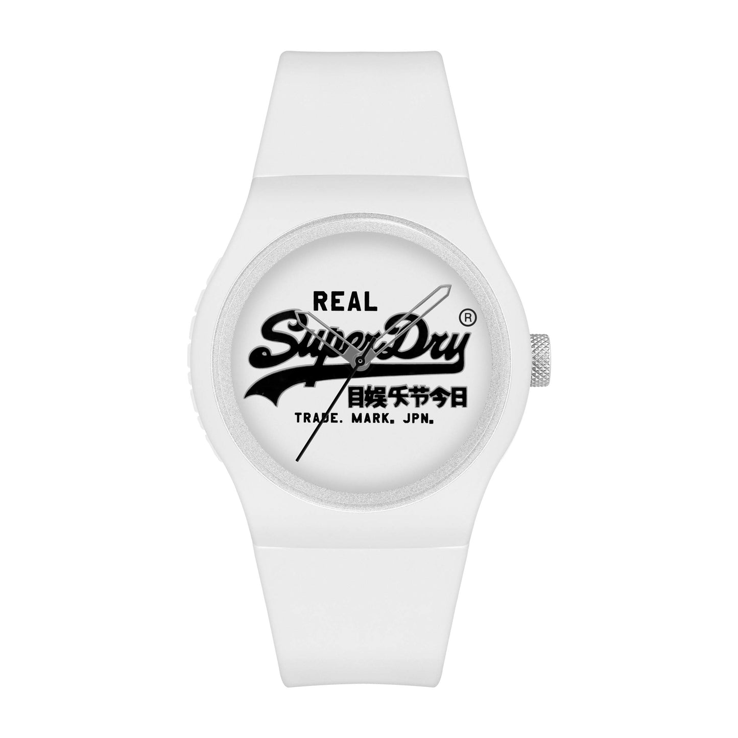 Superdry Herren Analog Quarz Uhr mit Silicone Armband SYG280WB