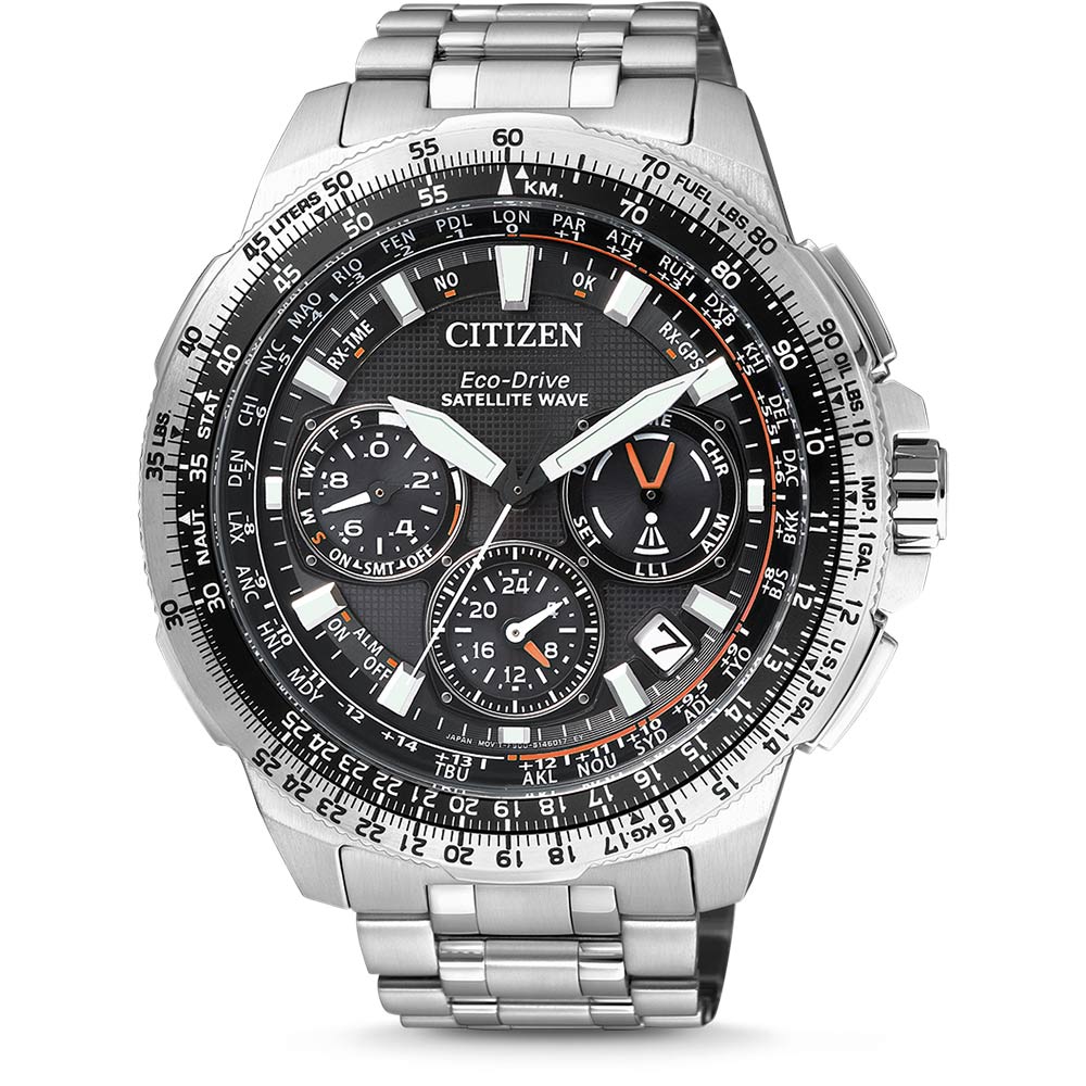 Citizen Herren Super Titanium Solar Funkuhr Promaster Satallite Wave Sky GPS Eco-Drive CC9020-54E