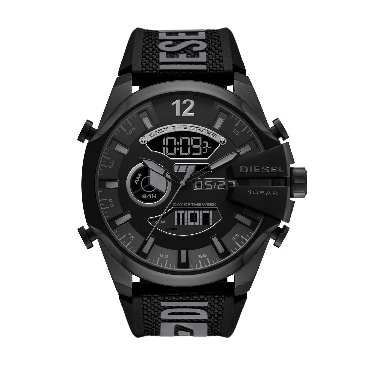 Diesel Herren LCD Uhr mit Armband MEGA CHIEF DZ4593