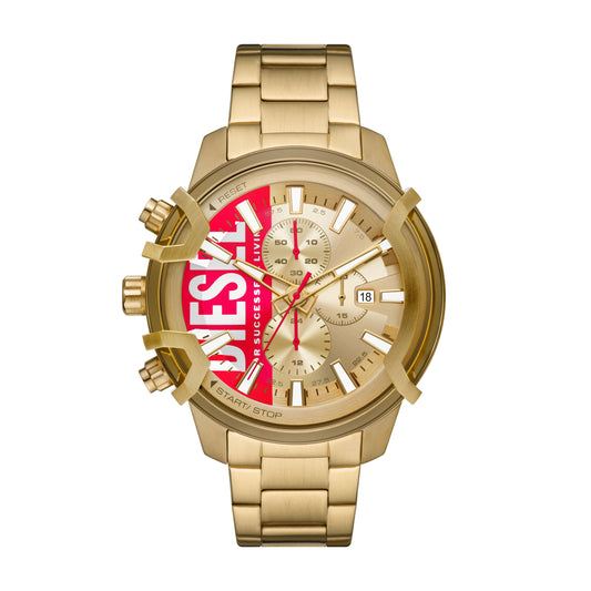 Diesel Herren Quarz-Chronograph Uhr mit Armband GRIFFED DZ4595