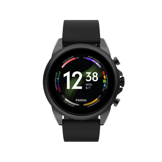 Fossil Herren Touchscreen Smartwatch 6. Generation mit Lautsprecher, Alexa Built-in, Herzfrequenz FTW4061