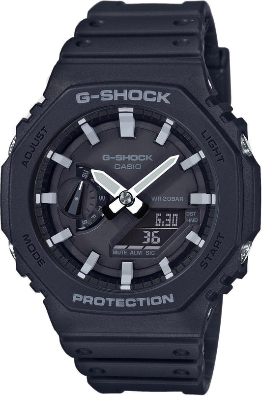 Casio Digital Quarz Uhr mit Kautschuk Armband GA-2100-1AER