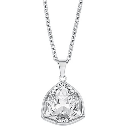 s.Oliver Damen-Kette mit Anhänger Swarovski Edelstahl Kristall weiß 77 cm 567282