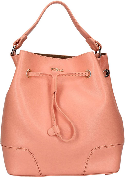 Furla Handtasche Stacy Bag Drawstring Peach